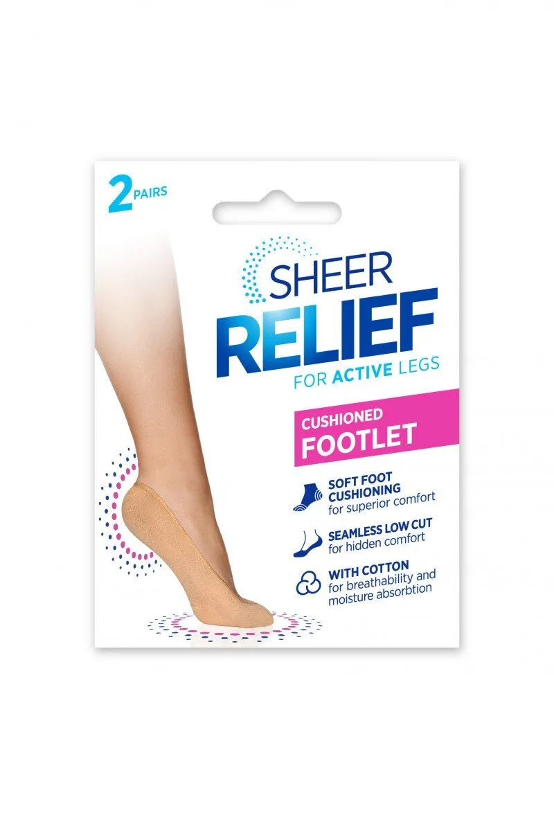 8 Pk Cushioned Heel Footlet