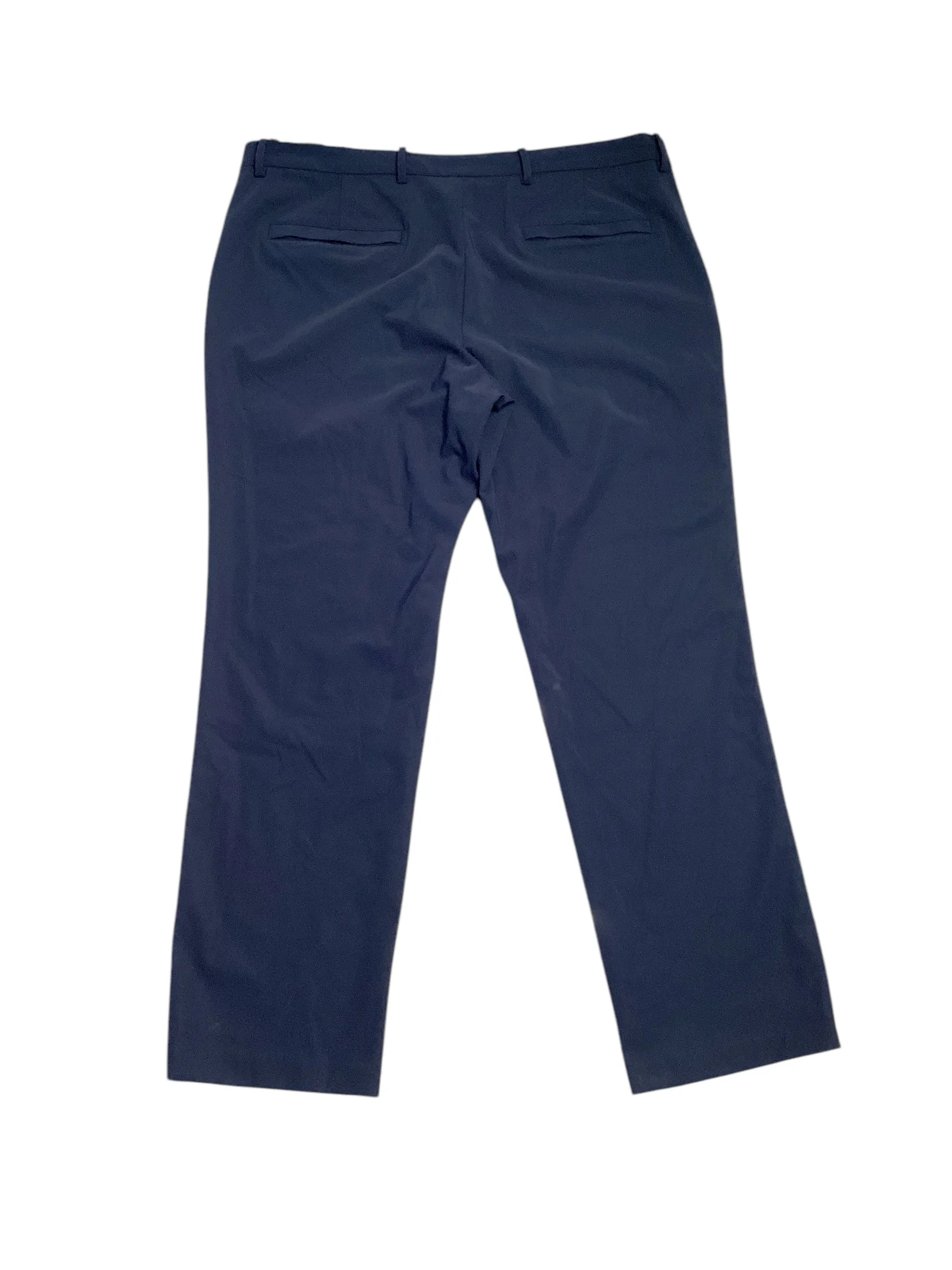 Alfani Mens Classic fit Dress Pants 36 / 30 Blue Solid Stretch