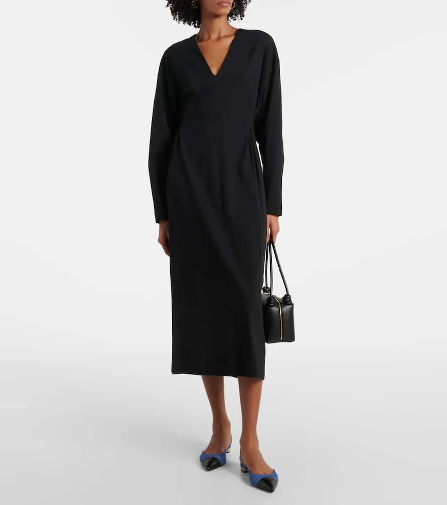 Aquazzura Milanese leather-trimmed slingback flats