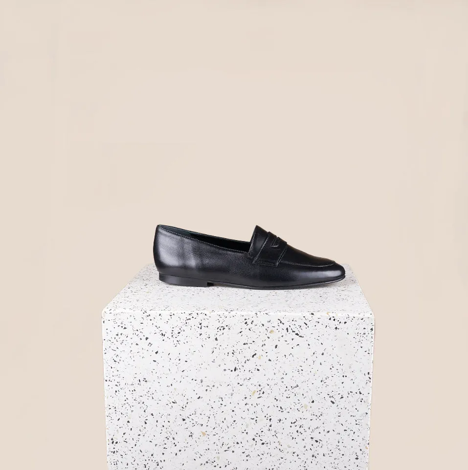 Arpino Penny - Black Leather SAMPLE SALE - FINAL SALE