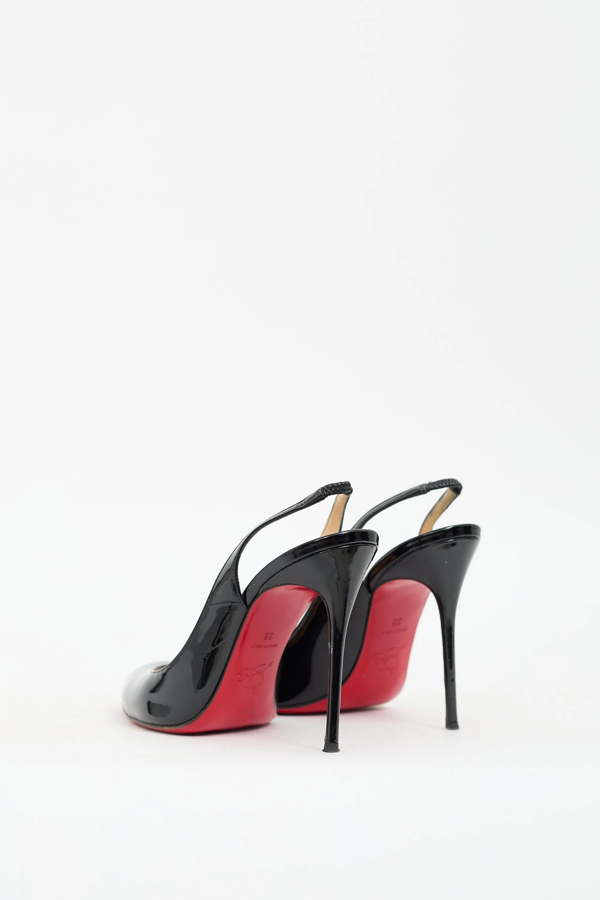 Black Patent Corneille Slingback  Pump