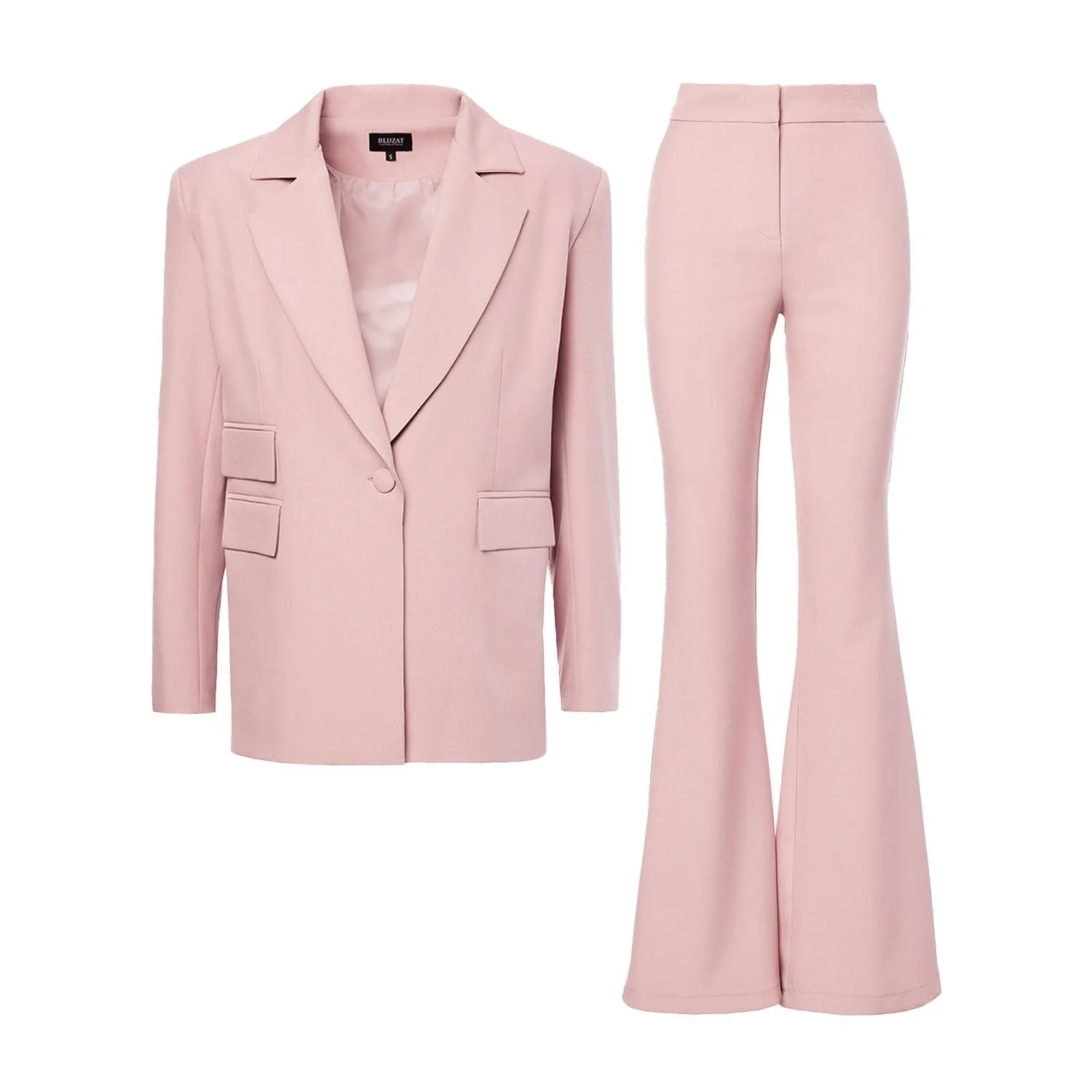 Blush Pink Casual Suit