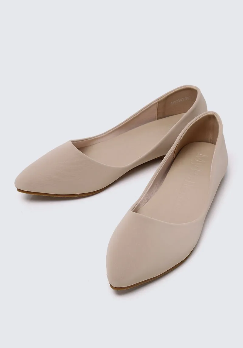 Cece Comfy Ballerina In Nude