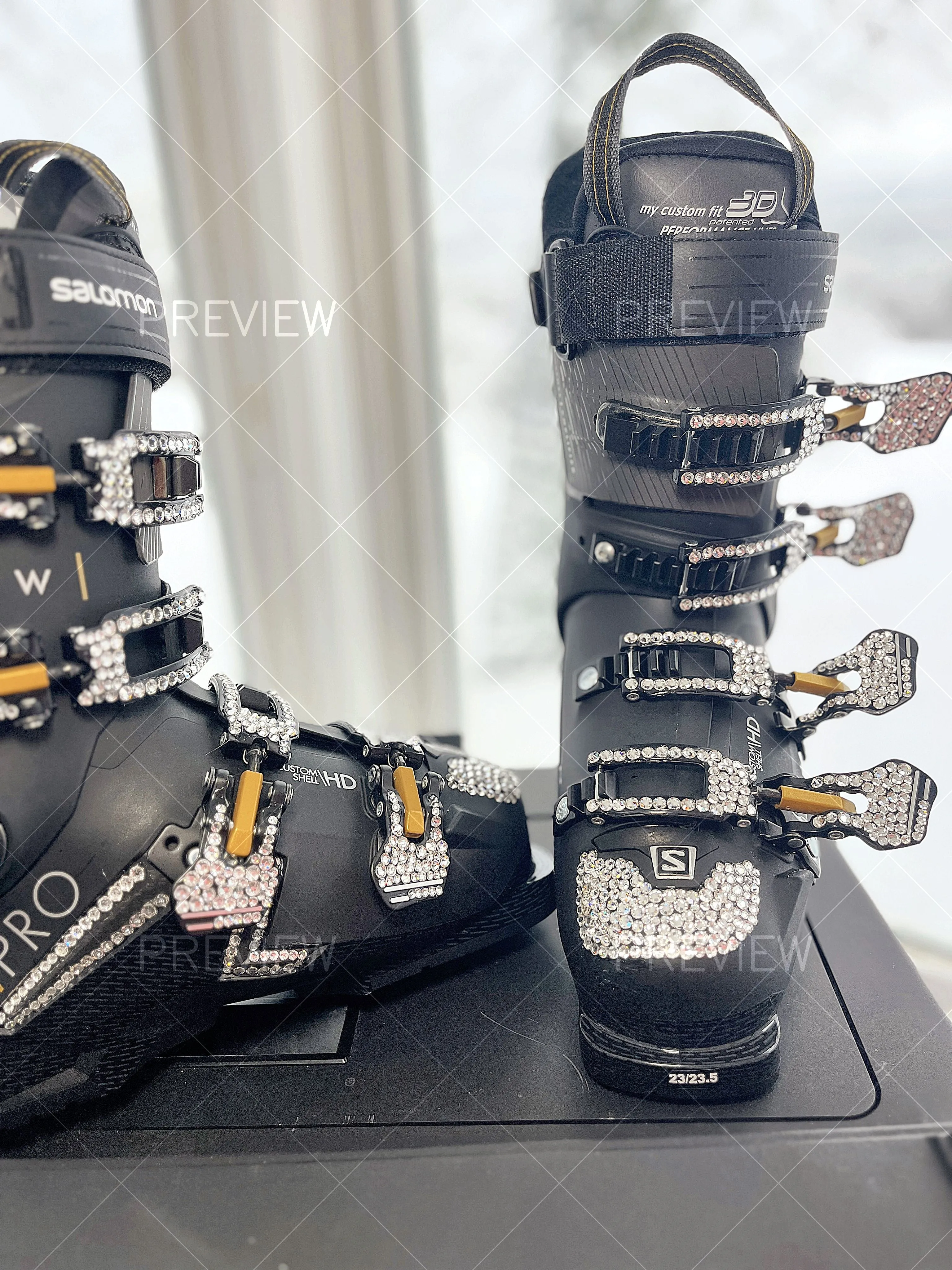 Custom Swarovski Ski Boots