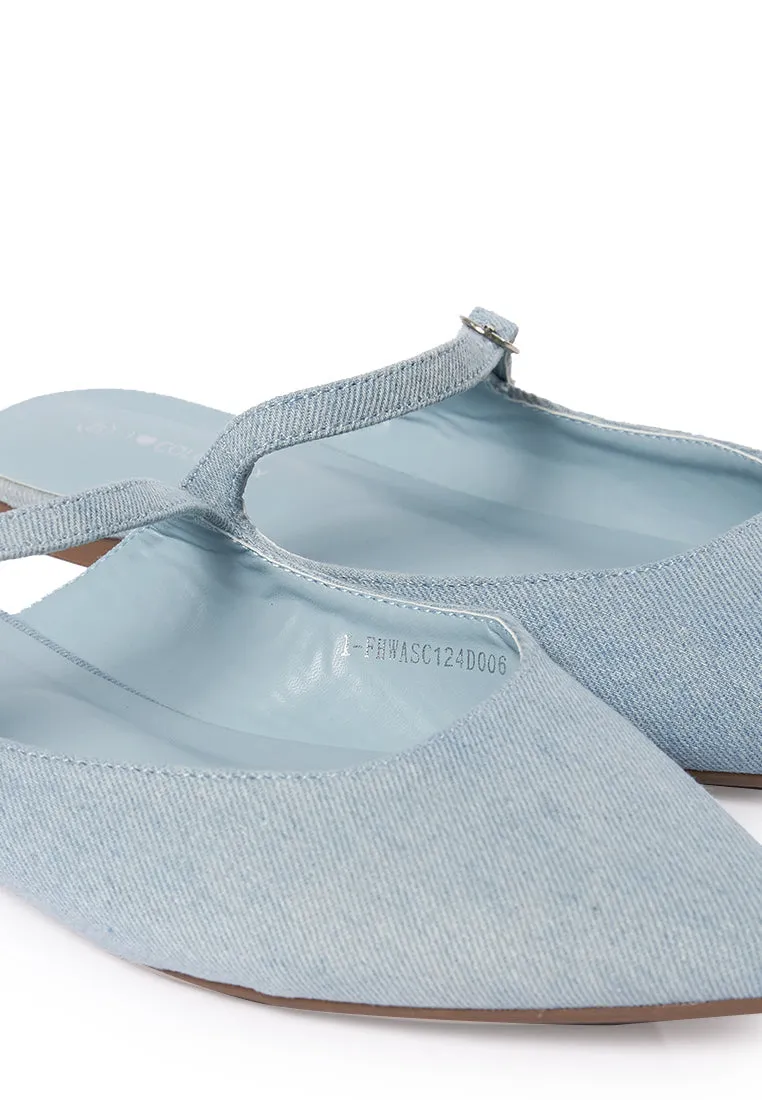 Denim Mules