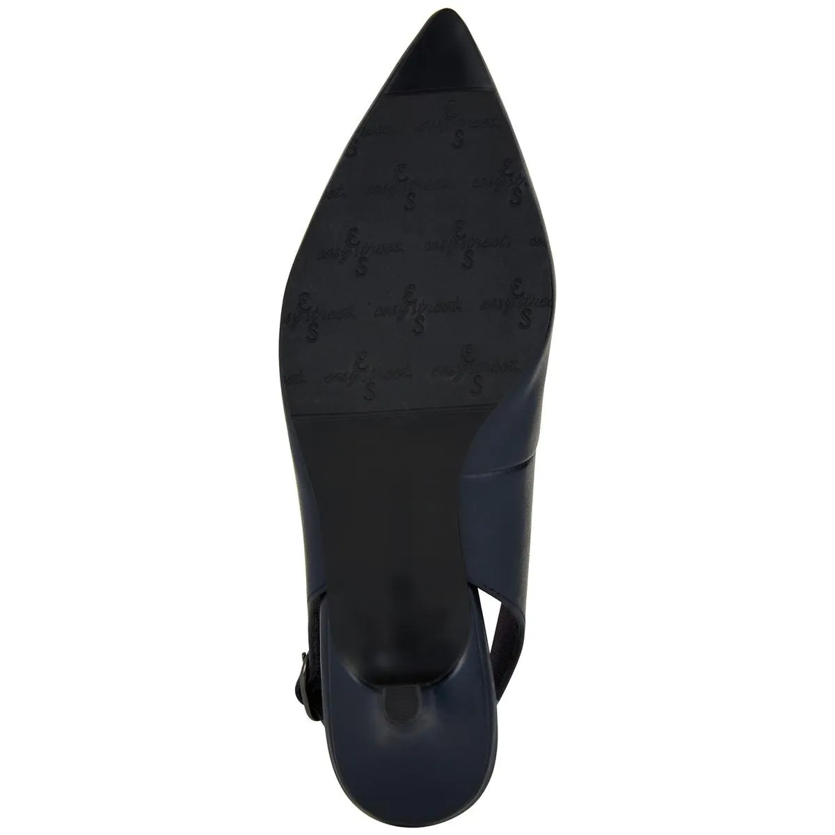 Easy Street Womens Faye Faux Leather Pointed Toe Kitten Heels