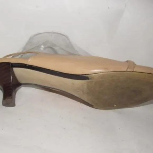 Etienne Aigner 'Chalon' Camel Slingback Kitten Heels