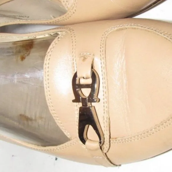 Etienne Aigner 'Chalon' Camel Slingback Kitten Heels