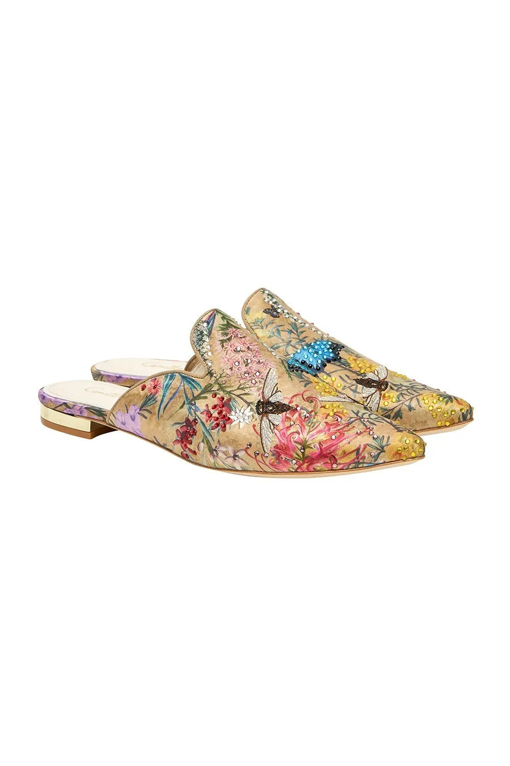 EUS EMBROIDERED SLIPPER AMONG THE GUMTREES