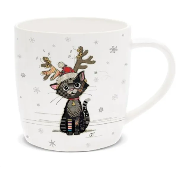 Festive Kitten Mug - Bug Art