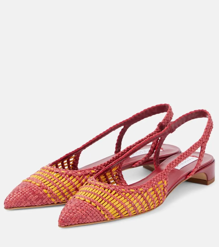 Gabriela Hearst Perro leather slingback flats