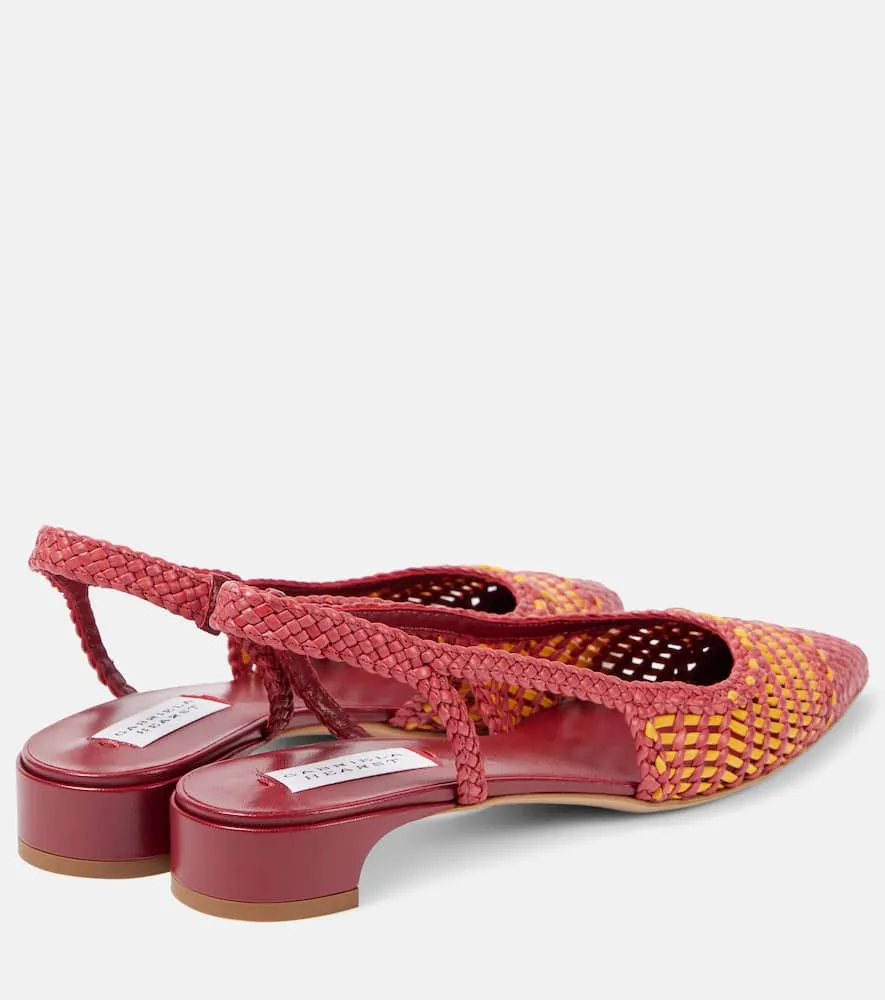 Gabriela Hearst Perro leather slingback flats