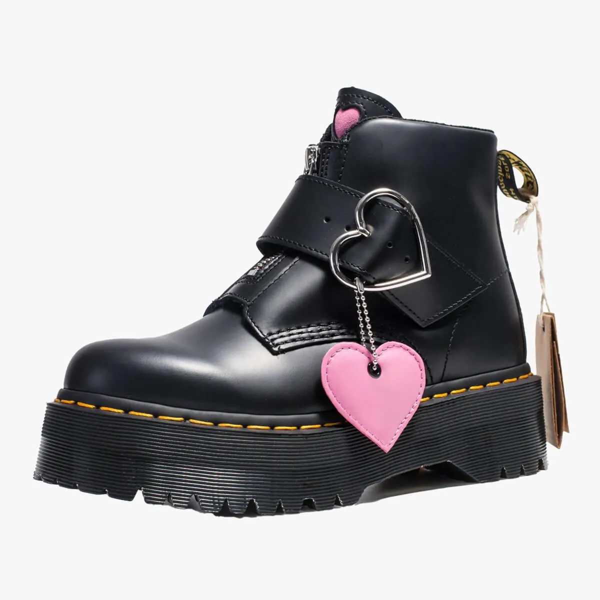Heart Buckle Aesthetic Martens Boots