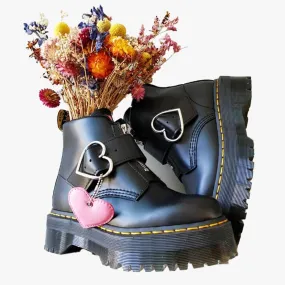 Heart Buckle Aesthetic Martens Boots