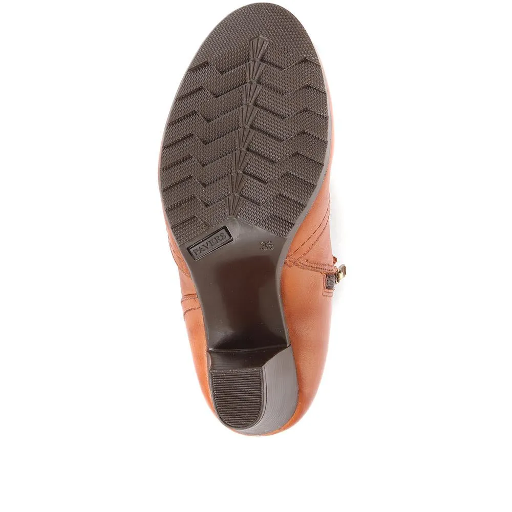 Leather Ankle Boots - VED34007 / 320 369