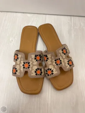 Sandals Flats By Bamboo In Brown, Size: 6.5