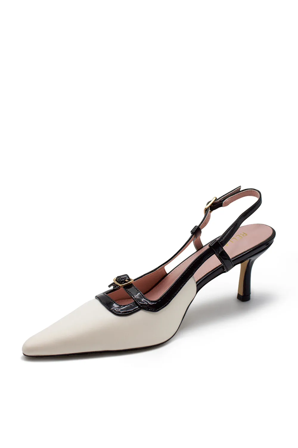 Sera Slingback Heel - White