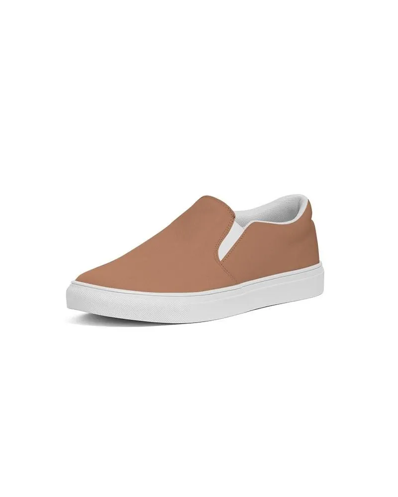 Shaded Pastel Orange Slip-On Canvas Sneakers | Women's | C0M45Y60K30