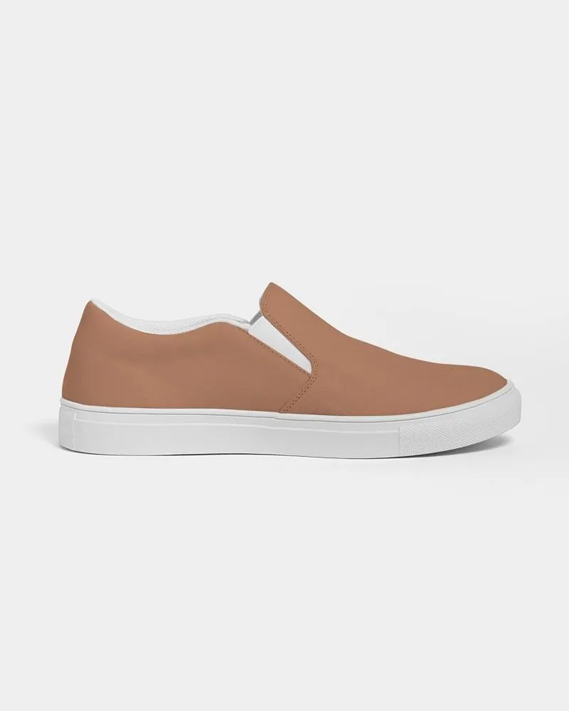 Shaded Pastel Orange Slip-On Canvas Sneakers | Women's | C0M45Y60K30