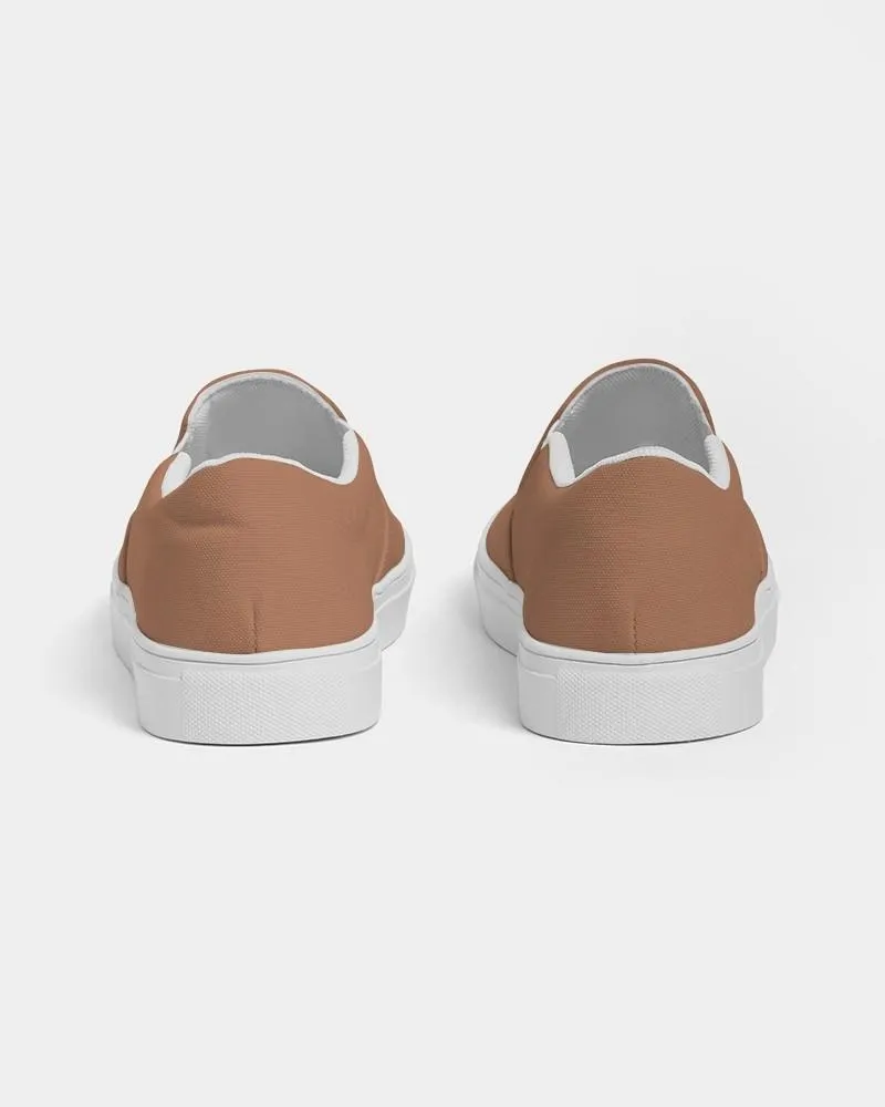 Shaded Pastel Orange Slip-On Canvas Sneakers | Women's | C0M45Y60K30