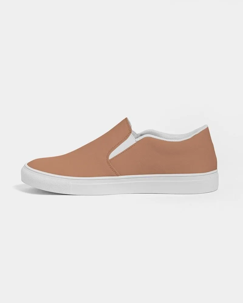 Shaded Pastel Orange Slip-On Canvas Sneakers | Women's | C0M45Y60K30
