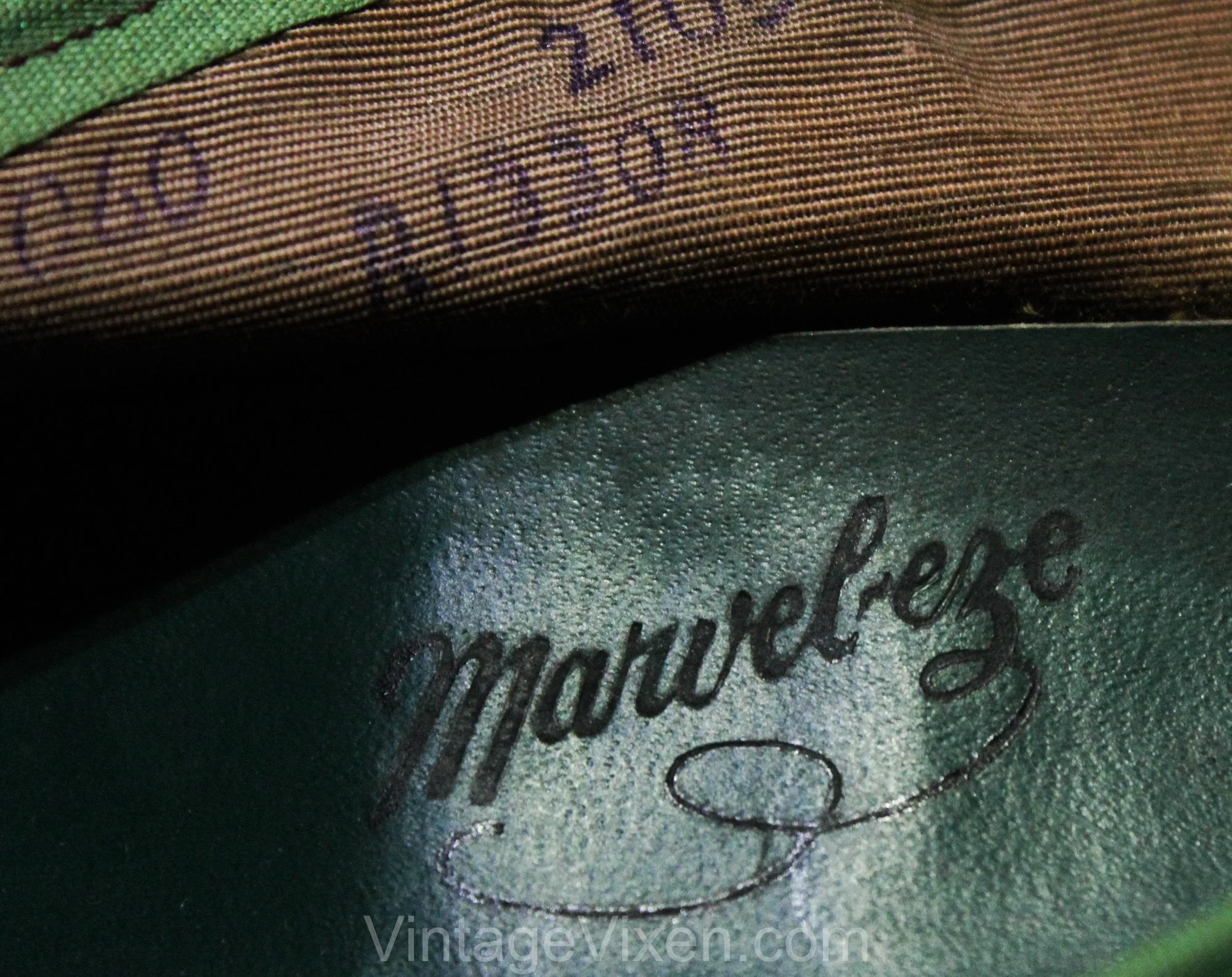 Size 6 1940s Green Shoes - Art Deco Style Open Toe Leather Pumps - 30s 40s Jungle Snake Hue Heels with Ovals - WWII Era 40's NOS Deadstock