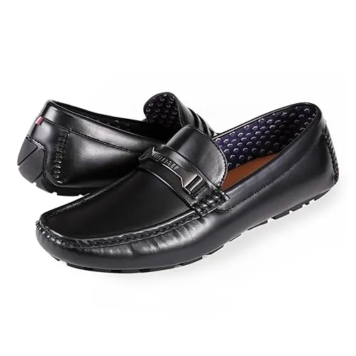 Tommy Hilfiger Men's Axin Loafer, Black 001, 10M