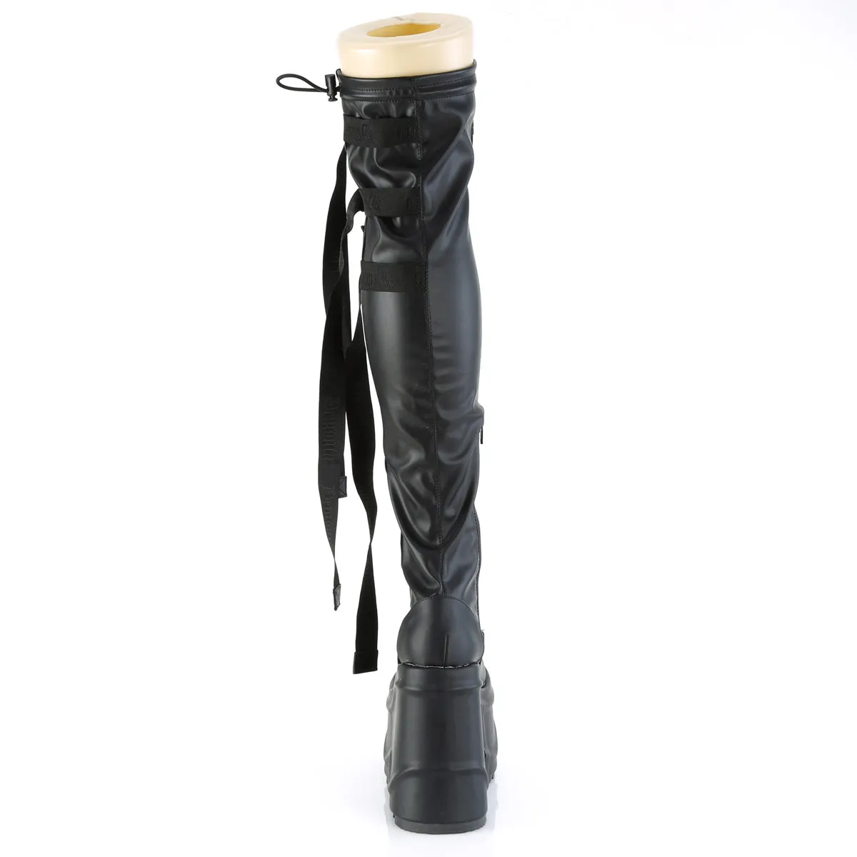 WAVE-315 Demoniacult Alternative Footwear Over-the-Knee Platform Boots