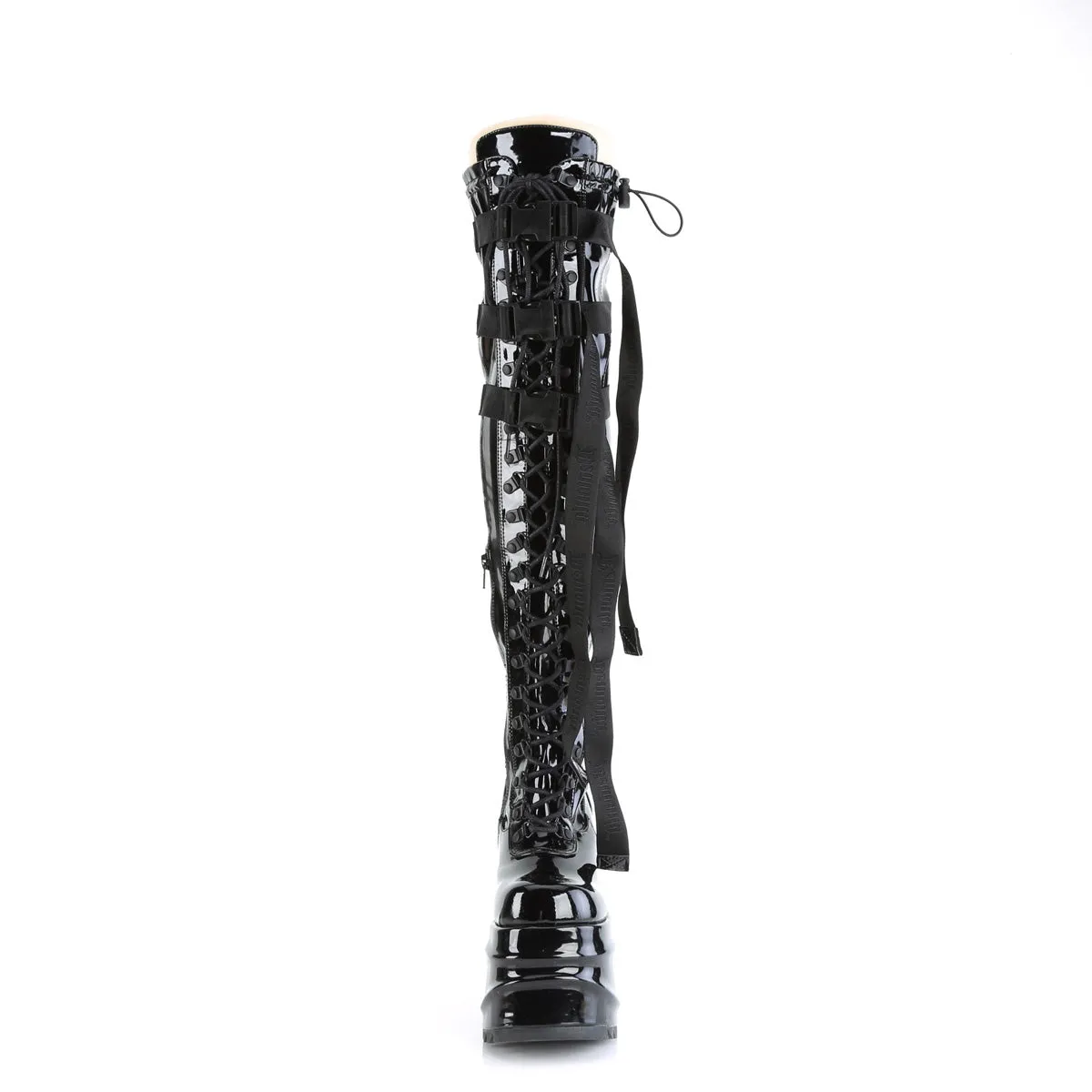 WAVE-315 Demoniacult Alternative Footwear Over-the-Knee Platform Boots