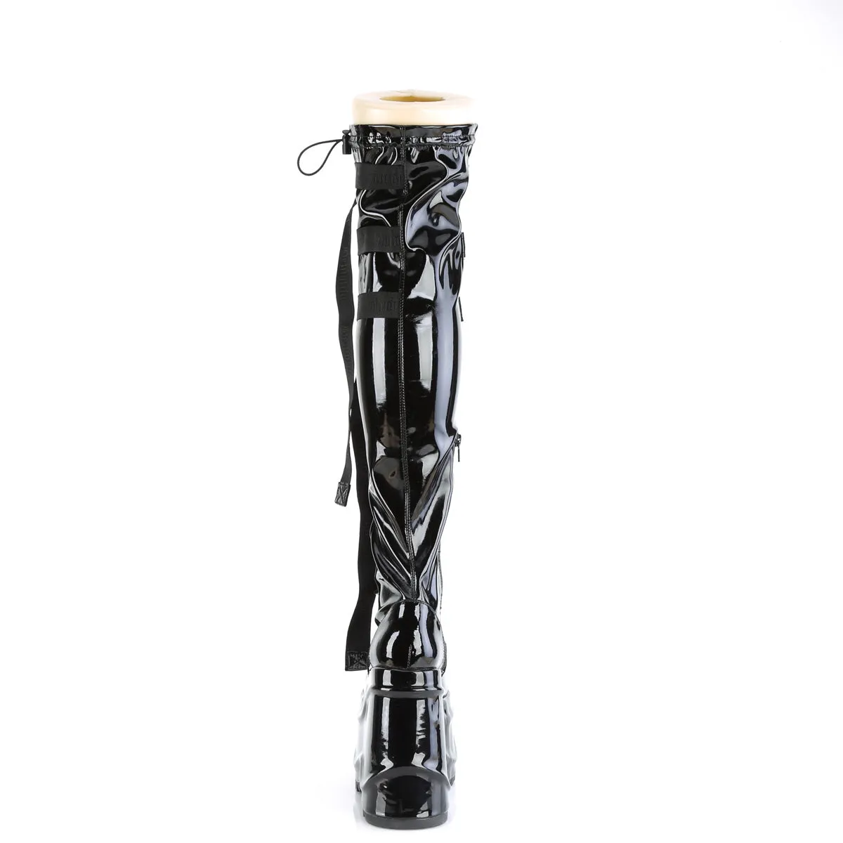 WAVE-315 Demoniacult Alternative Footwear Over-the-Knee Platform Boots